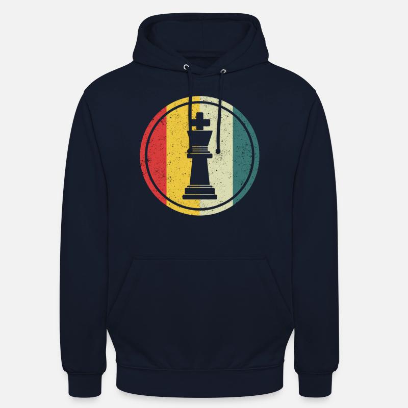 Chess Chess Player Pièce d'échecs King Chess - Sweat-shirt à capuche unisexe - marine