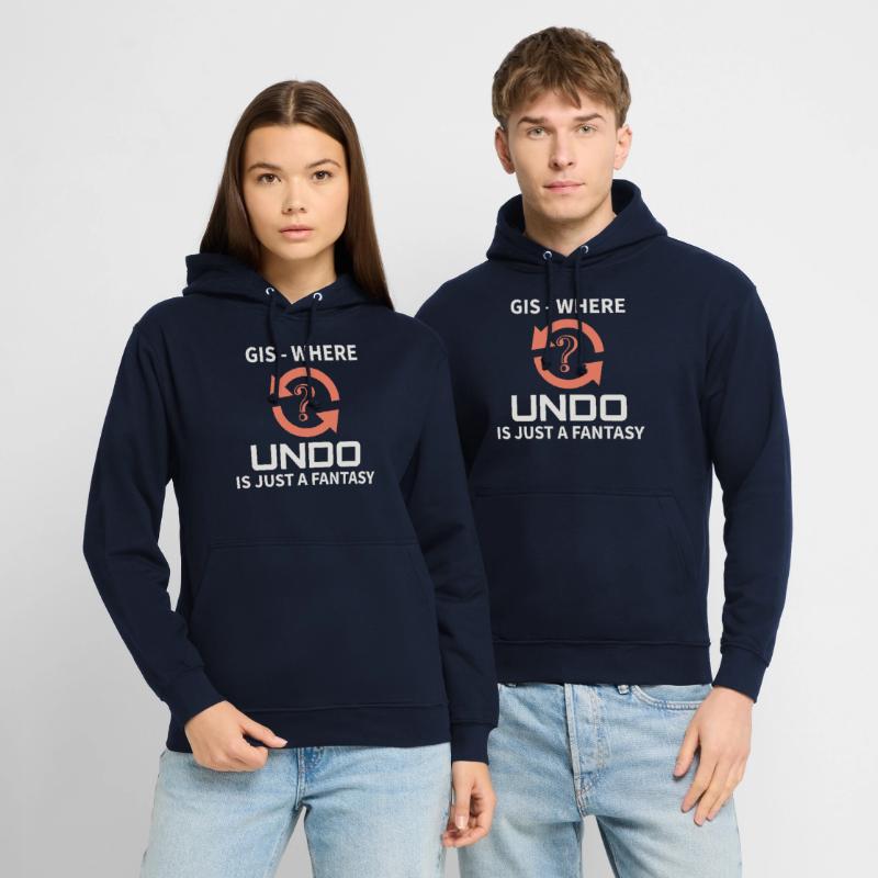 GIS Undo Fantasy Data Mapping Errors Unisex Hoodie