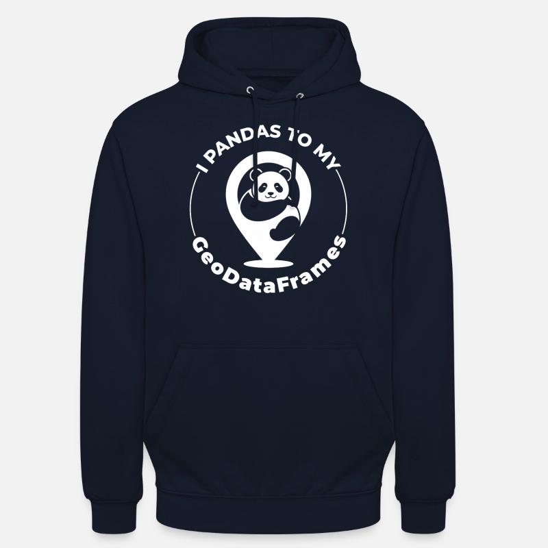 GeoDataFrames Pandas GIS Programmation Python Sweat-shirt à capuche unisexe