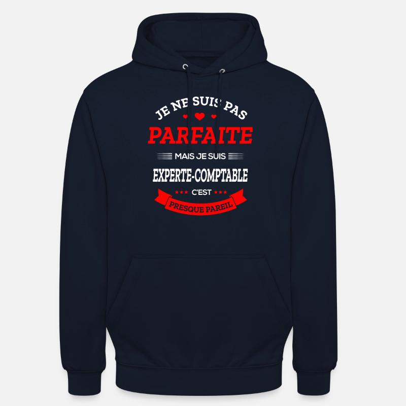 EXPERTE-COMPTABLE PARFAITE - Sweat-shirt à capuche unisexe - marine