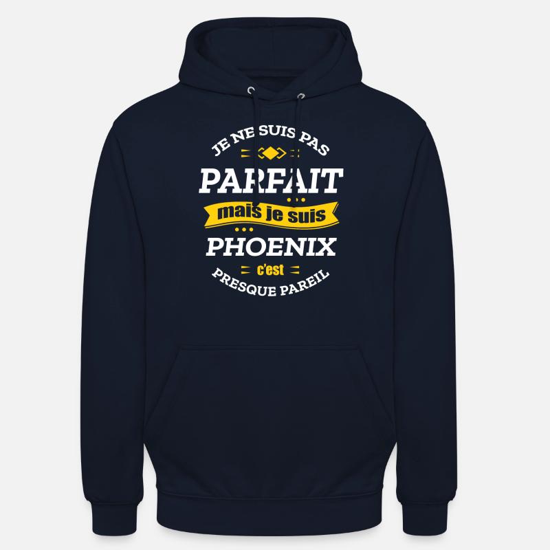 PHOENIX PARFAIT - PRENOM PHOENIX - Sweat-shirt à capuche unisexe - marine