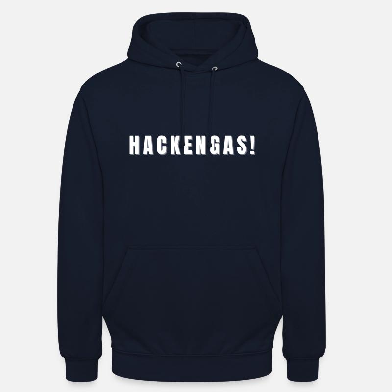 Hackengas! Jetzt aber flott! - Unisex Hoodie - Navy