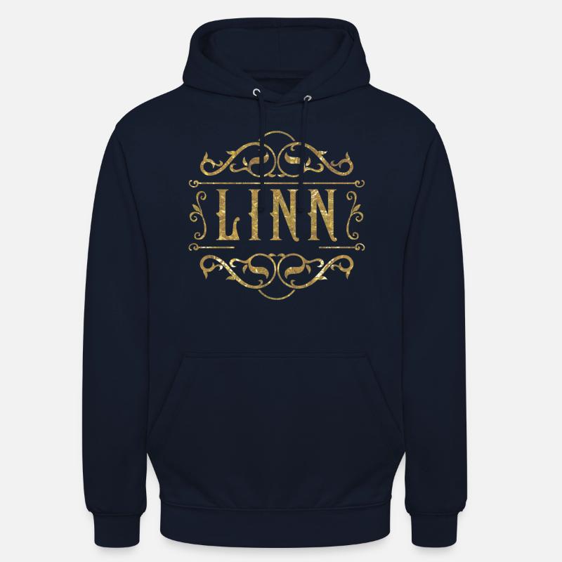 Or linn - Sweat-shirt à capuche unisexe - marine
