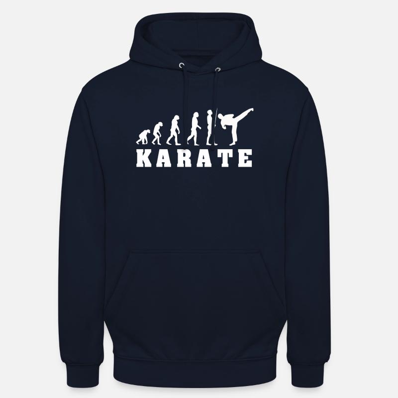 Evolution du Karaté - Sweat-shirt à capuche unisexe - marine
