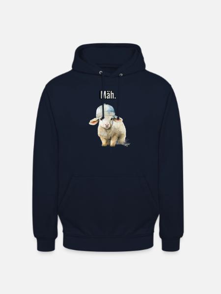 Mäh Schaf mit Cap - Unisex Hoodie - Navy