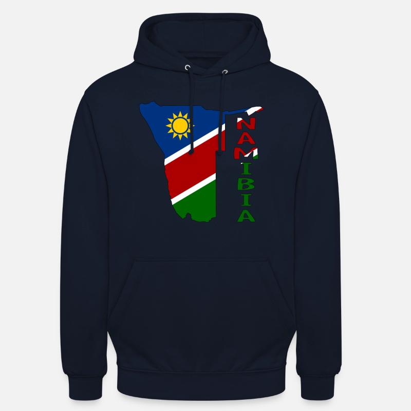 Namibia Map Flag - Unisex Hoodie - navy