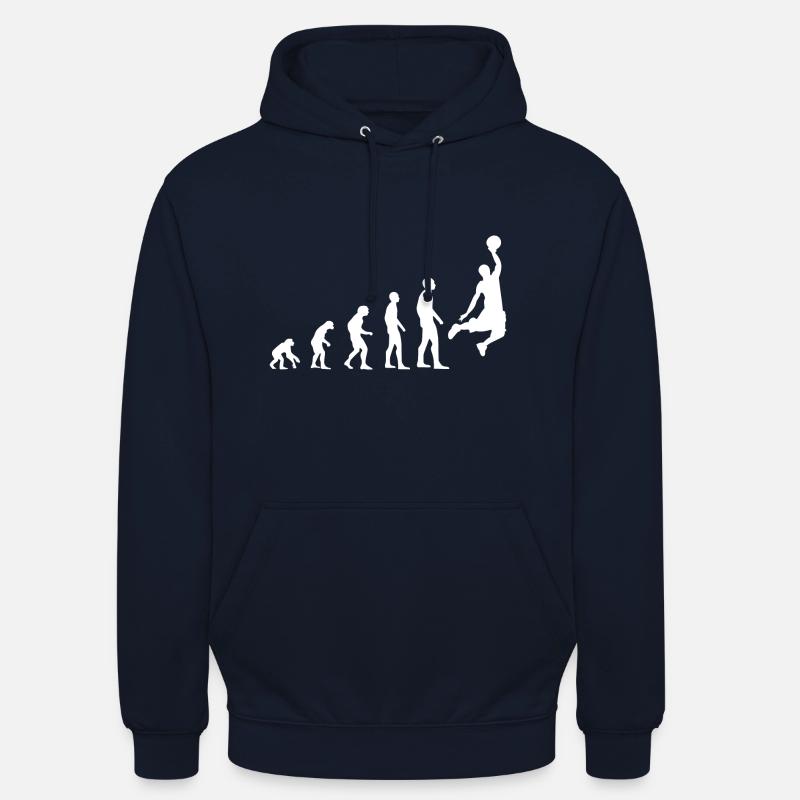 Evolution du basket - Sweat-shirt à capuche unisexe - marine