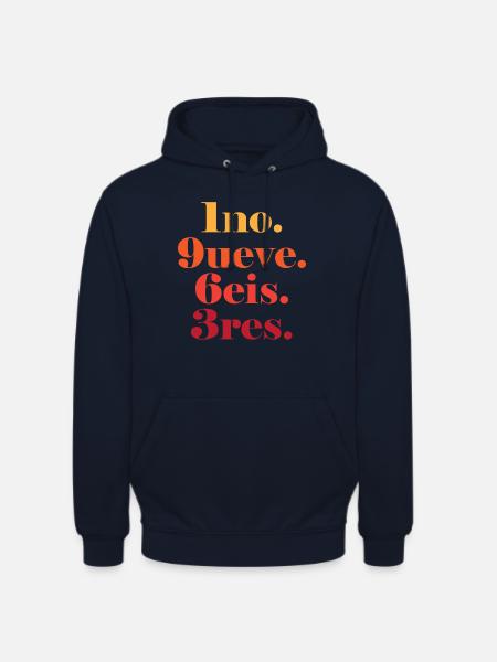 Millésime 1963 - Sweat-shirt à capuche unisexe - marine