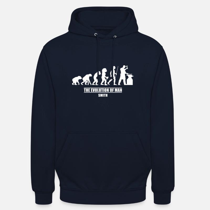 smed evolution - Hættetrøje unisex - marineblå