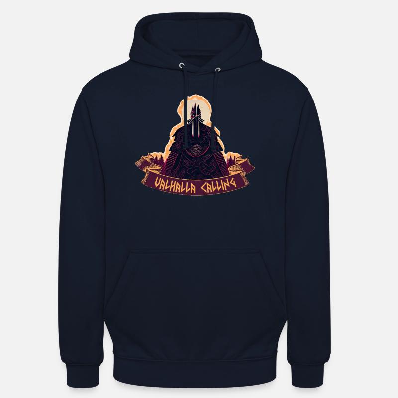 Appel Valhalla - Sweat-shirt à capuche unisexe - marine