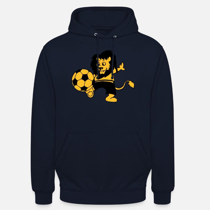 Fussball-Löwe - Unisex Hoodie - Navy