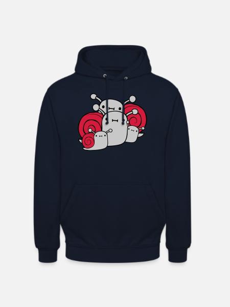 Parents Children Snails - Unisex Hoodie - navy