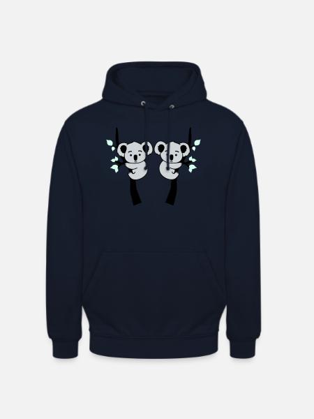 Koala Bear Comic Tree 2 - Unisex Hoodie - navy