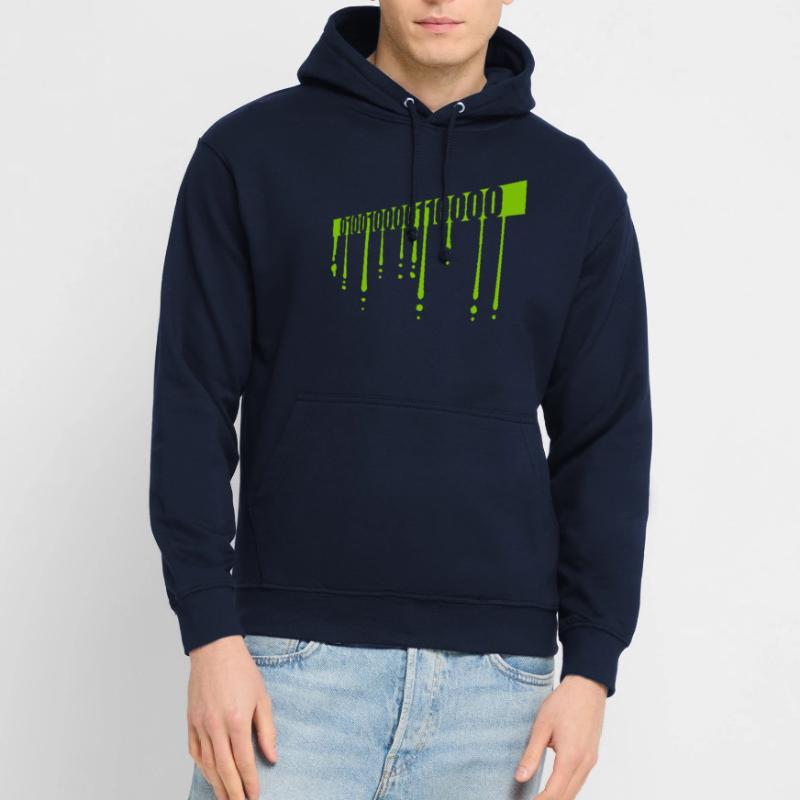 Langage de programme de code binaire Sweat-shirt à capuche unisexe