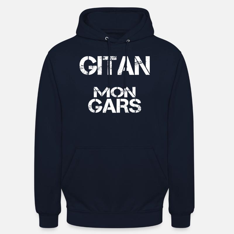 Gitan mon gars - Sweat-shirt à capuche unisexe - marine