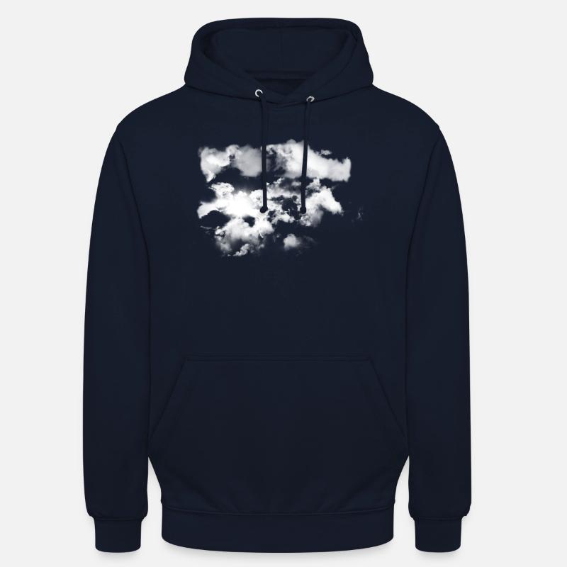 Nuages d'été - Sweat-shirt à capuche unisexe - marine