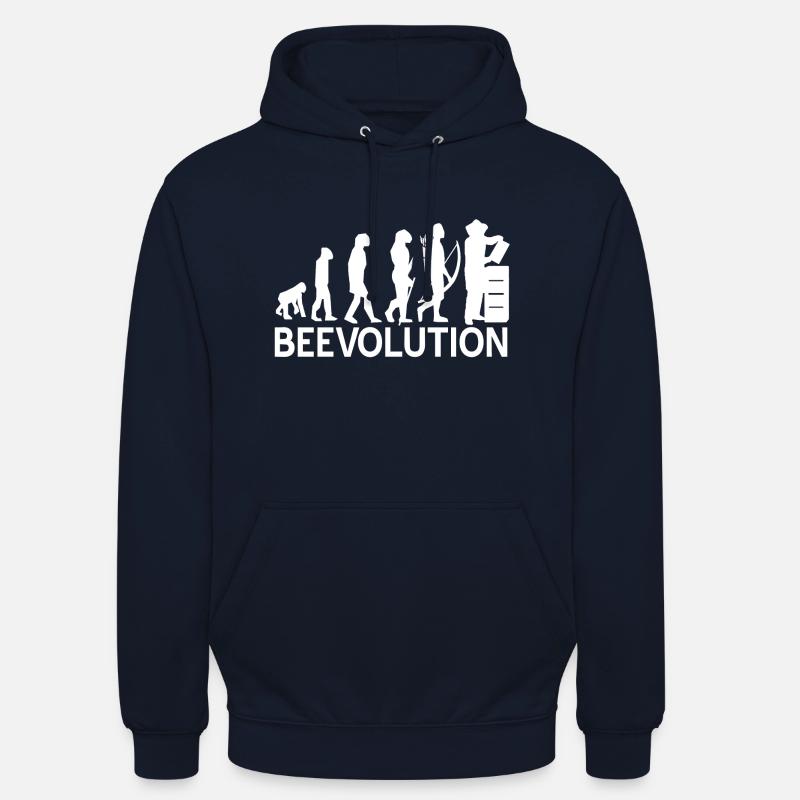 Abeilles Abeilles Evolution Apiculture - Sweat-shirt à capuche unisexe - marine