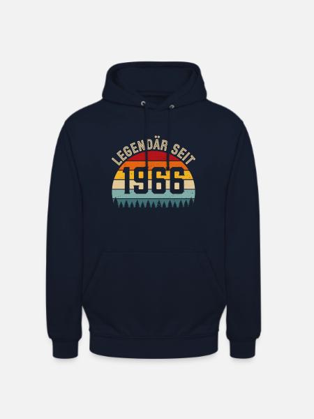 Legendär seit 1966 – Jahrgang 1966 - Unisex Hoodie - Navy