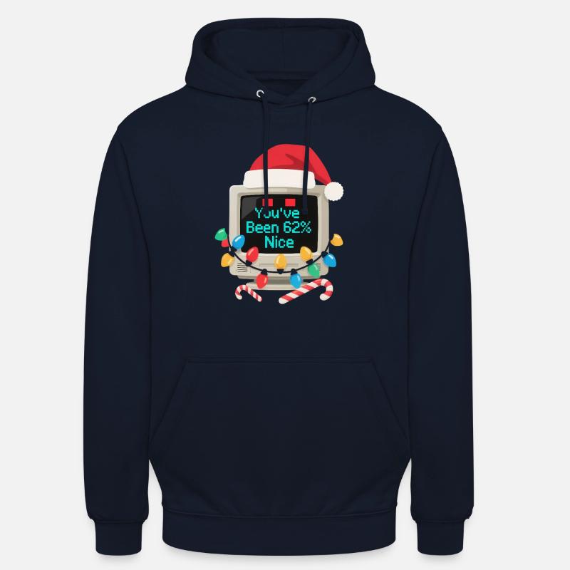 Computer Christmas AI Sarcastic Tech Gift - Unisex Hoodie - navy