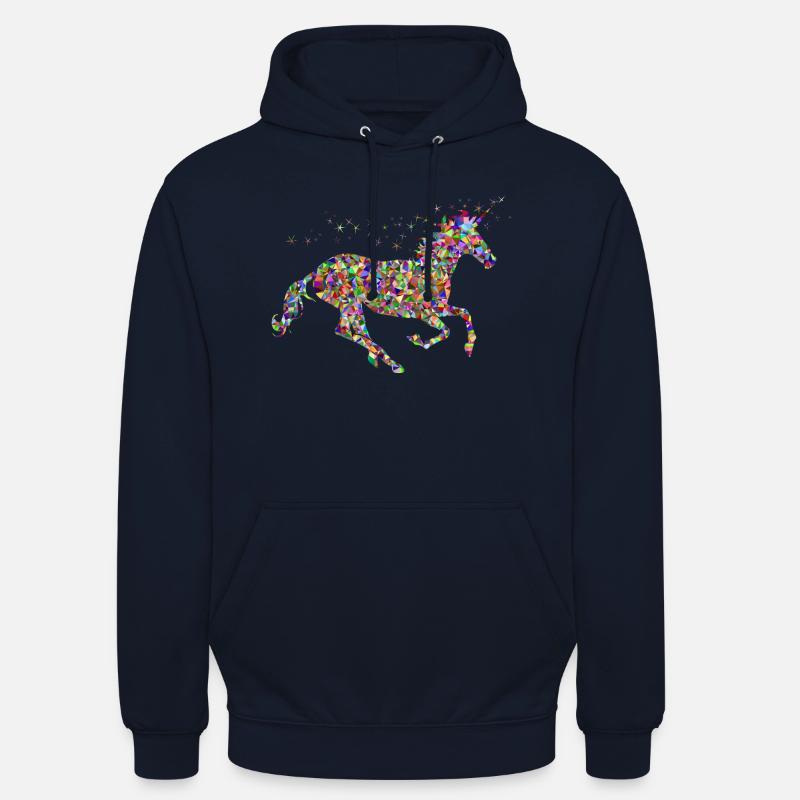 Einhorn Pferd Geschenkidee - Unisex Hoodie - Navy