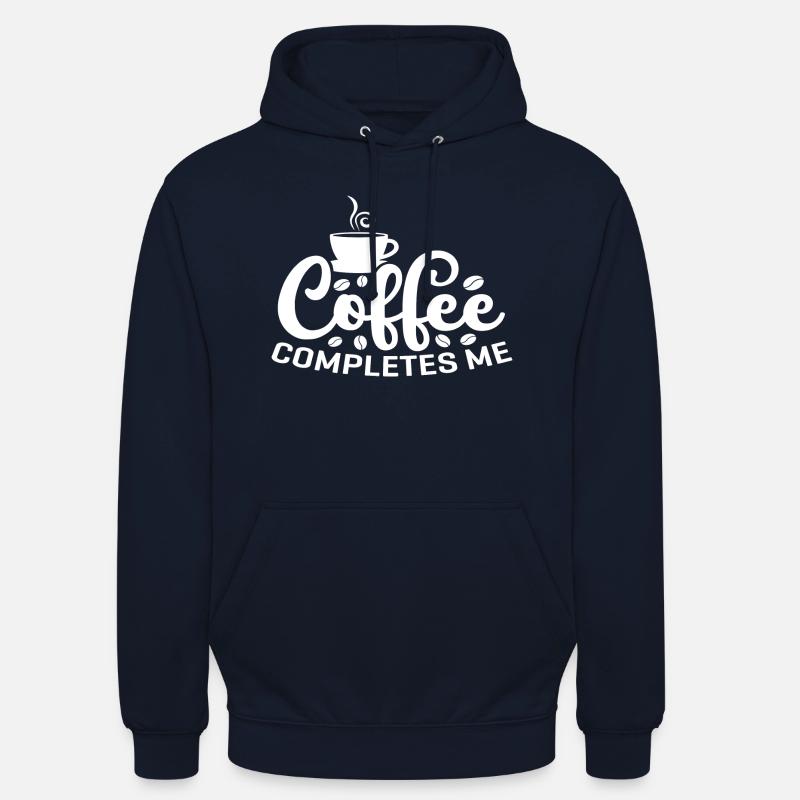 Le café me complète - Sweat-shirt à capuche unisexe - marine