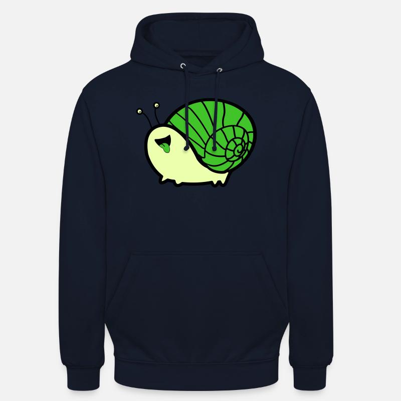 Bande dessinée d’escargot - Sweat-shirt à capuche unisexe - marine