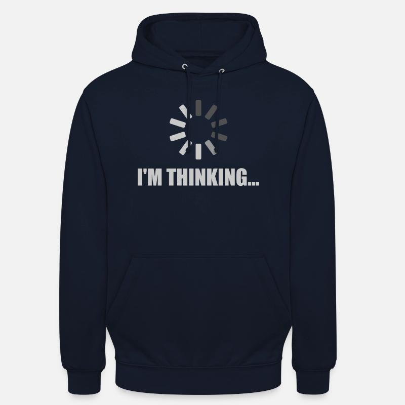 I'm Thinking - Loading Icon - Unisex Hoodie - navy