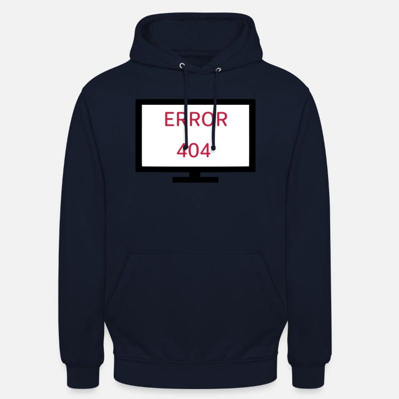 Computer Fehler 404 - Unisex Hoodie - Navy
