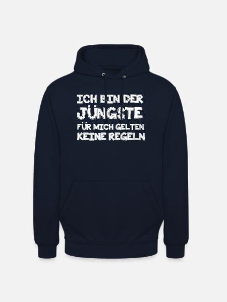 Ich bin der Jüngste - Unisex Hoodie - Navy