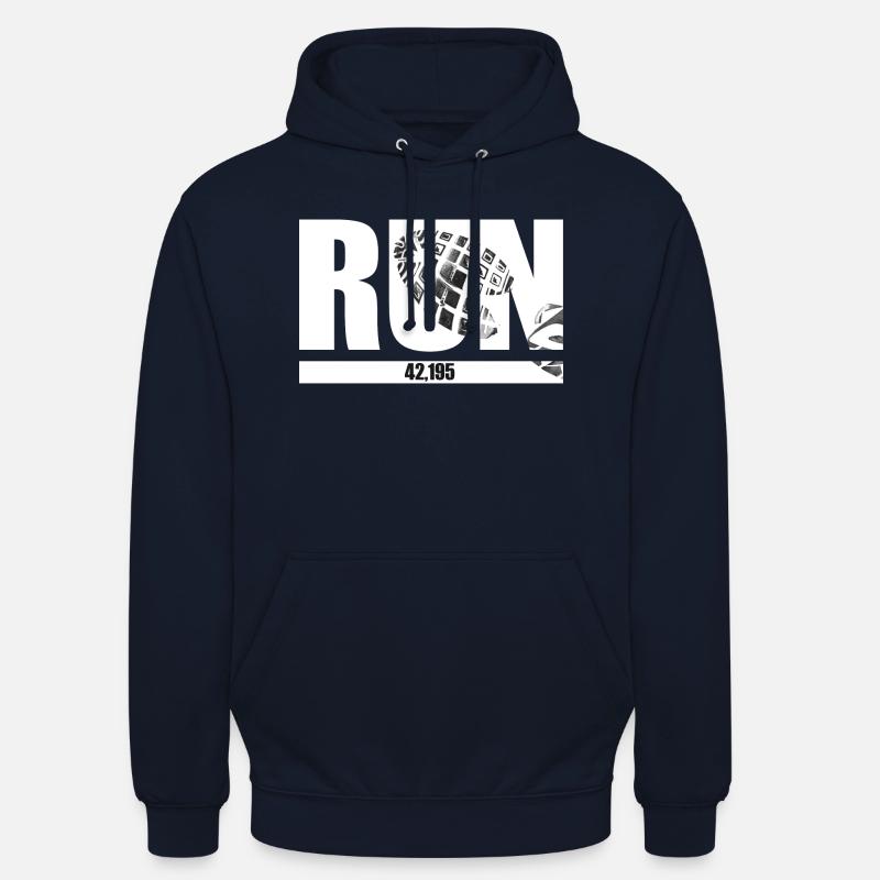 Conception de course cool - Sweat-shirt à capuche unisexe - marine