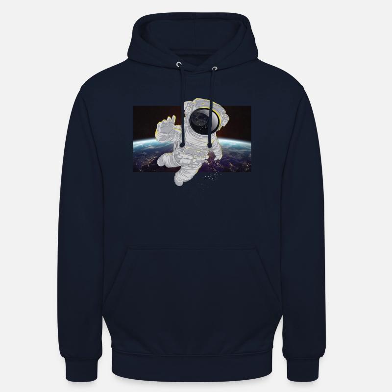 Astronaute dans l’espace - Sweat-shirt à capuche unisexe - marine