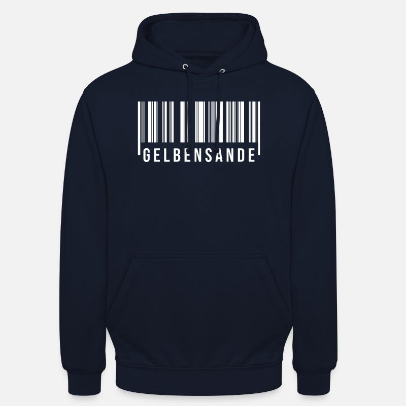 Gelbensande Strichcode - Unisex Hoodie - Navy
