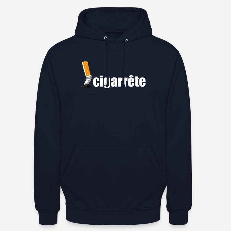 zerquetschte Zigarette - Unisex Hoodie - Navy