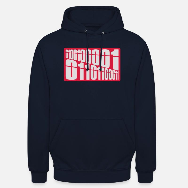 Langage de programme de code binaire Sweat-shirt à capuche unisexe