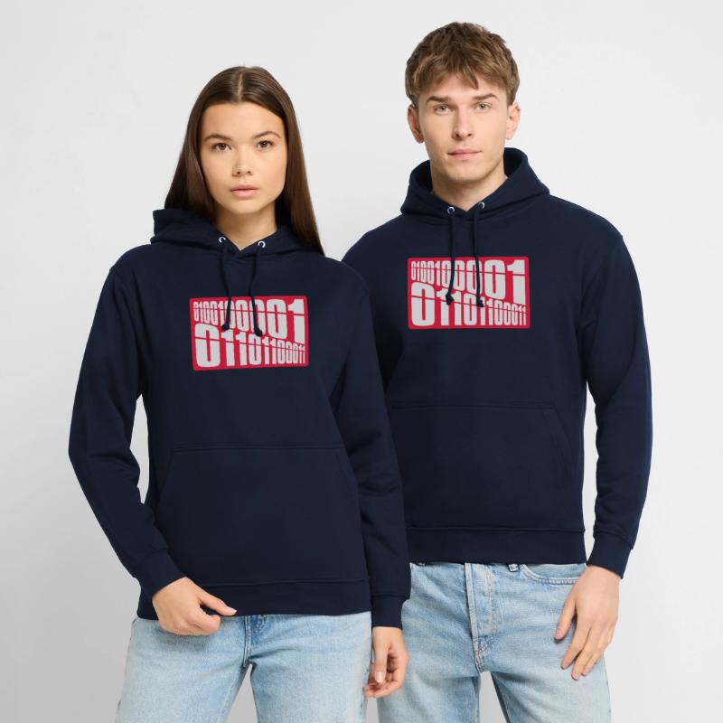 Langage de programme de code binaire Sweat-shirt à capuche unisexe