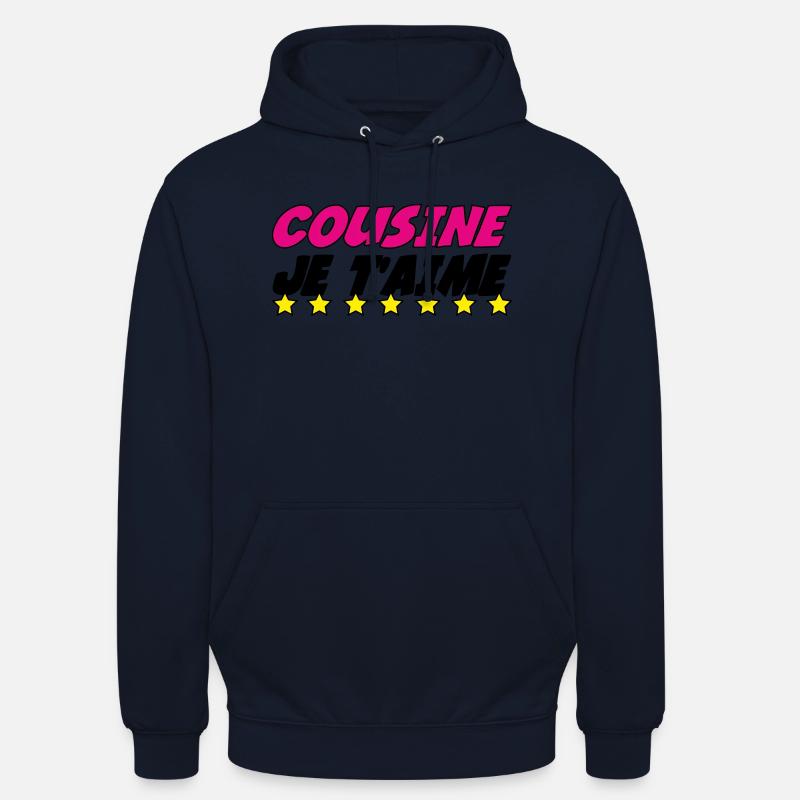 COUSINE, ich liebe dich - Unisex Hoodie - Navy