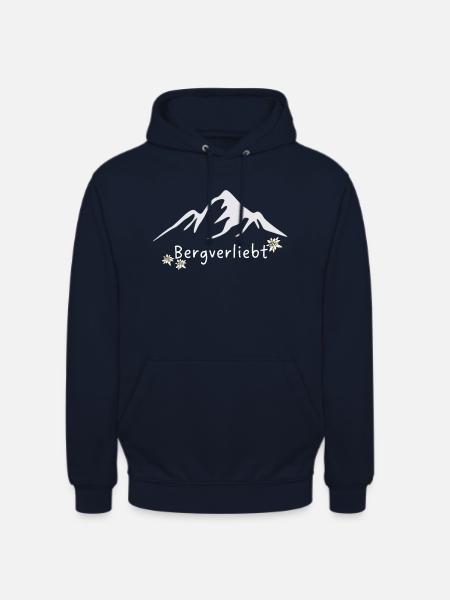 Bergverliebt Edelweiss - Unisex Hoodie - Navy