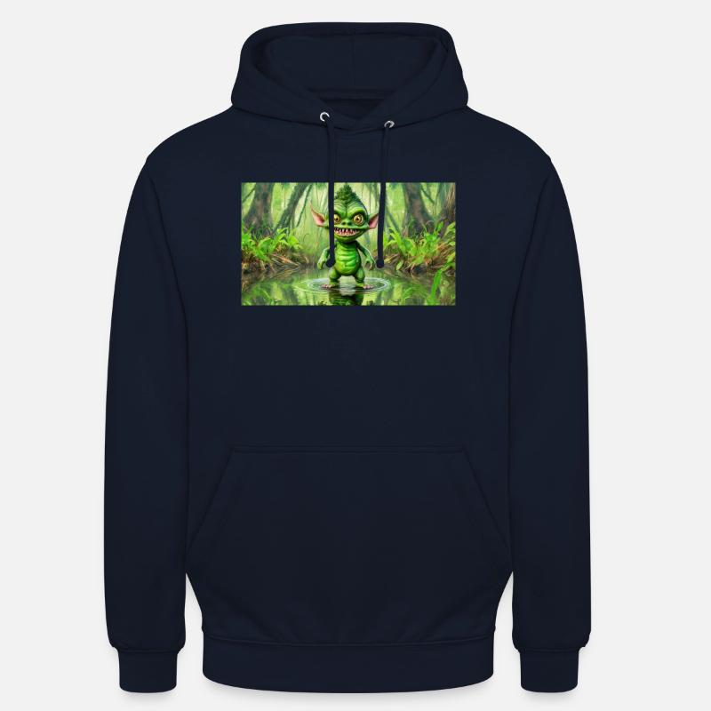 Gobelin - Jeunes petits monstres mignons - Sweat-shirt à capuche unisexe - marine