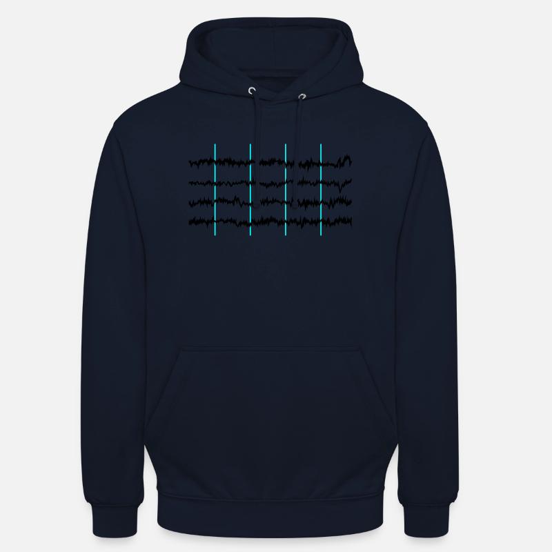 brainwaves - Unisex Hoodie - Navy