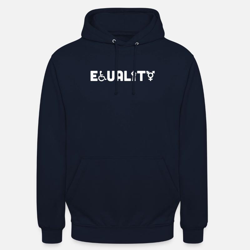 ÉGALITÉ - Sweat-shirt à capuche unisexe - marine