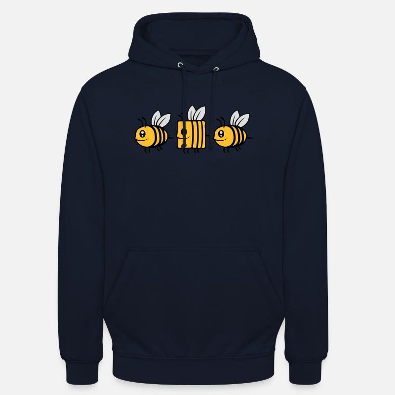 abeille différente abeille comique - Sweat-shirt à capuche unisexe - marine
