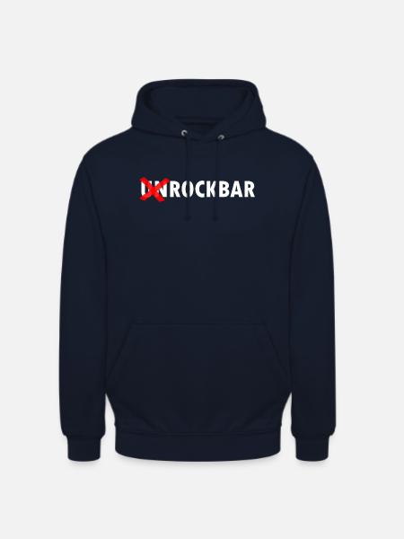 UNROCKBAR - Unisex Hoodie - Navy
