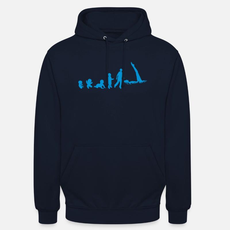 Entwicklung Synchronschwimm Fötus human8 - Unisex Hoodie - Navy