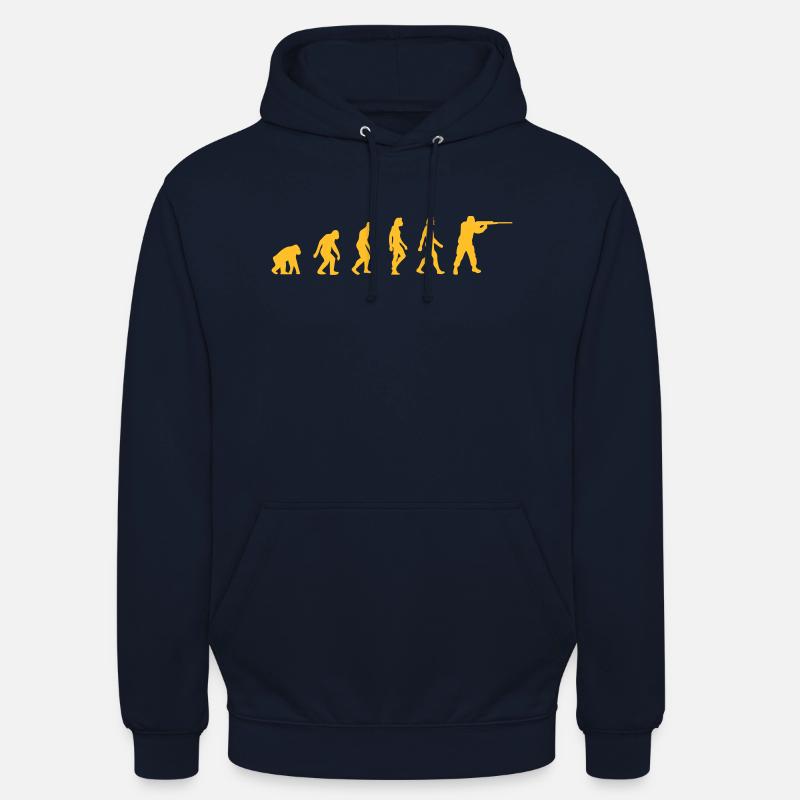 Die Evolution der Jäger - Unisex Hoodie - Navy