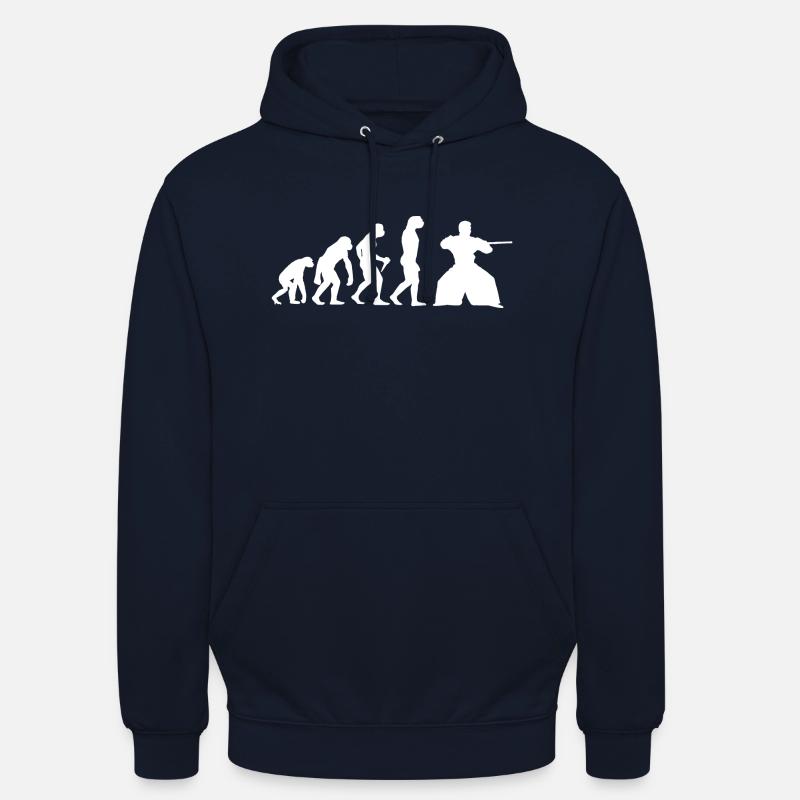 Aikido Evolution Jeunes Hommes - Sweat-shirt à capuche unisexe - marine