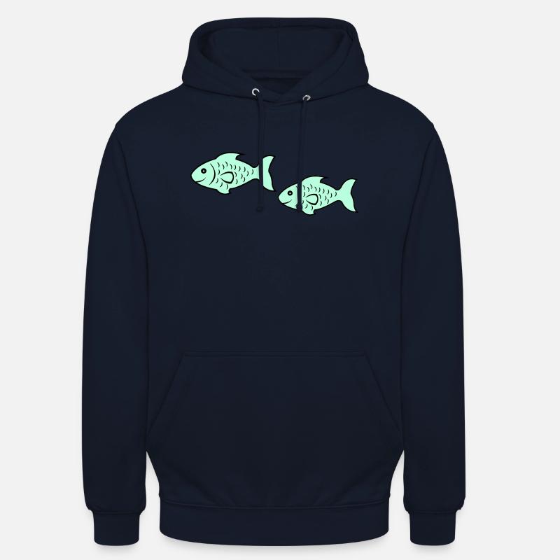 fish2 - Unisex Hoodie - Navy