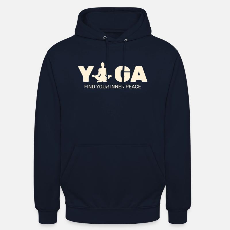 Yoga Pace Interiore Rilassamento Donne - Felpa con cappuccio unisex - blu scuro
