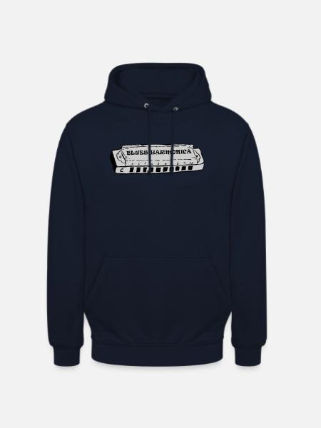 bluesharmonica - Unisex Hoodie - Navy
