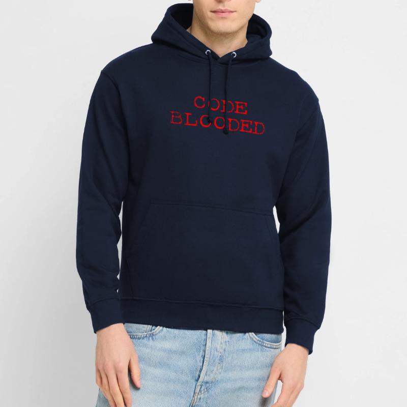 Code Blooded Cooler Programmierer-Codierer Code-Blooded Unisex Hoodie