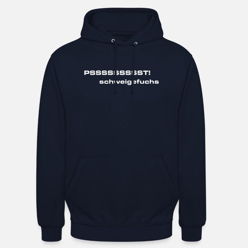 PSSSSSST! Schweigefuchs - Unisex Hoodie - Navy